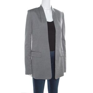 Alexander Wang Suit Blazer in Grey and Black Velvet